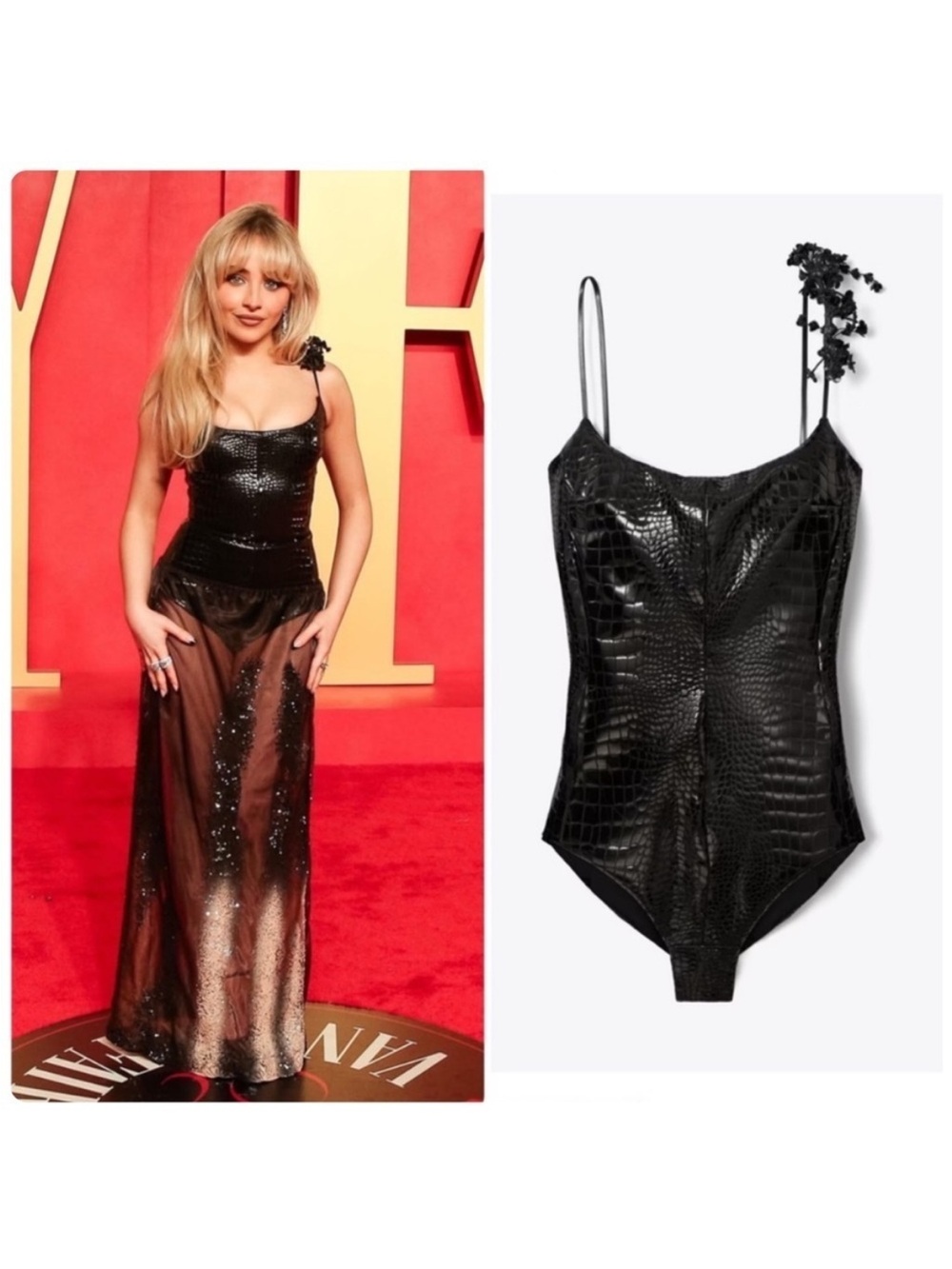 New Tory Burch Faux Croc Bodysuit